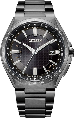 Pre-owned Citizen Attesa Direct Flight Cb0215-51e Solar Radio Men Watch In Box