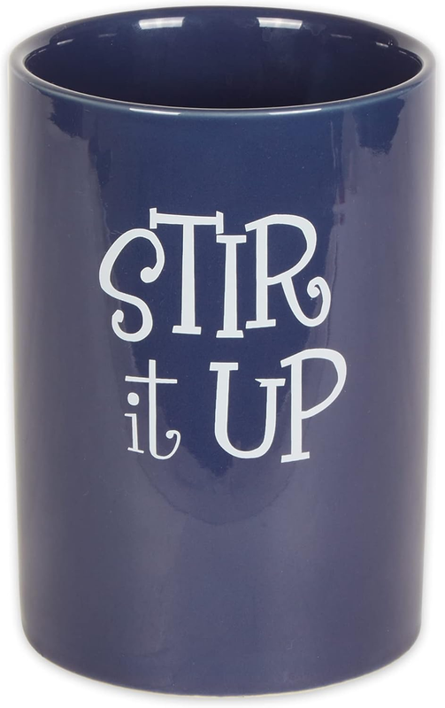 Kitchen Accessories Retro Collection Ceramics, Utensil Holder, Nautical Blue
