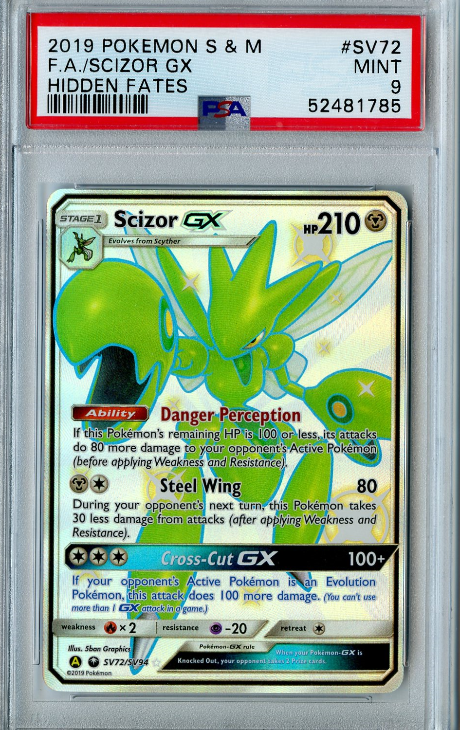 PSA9 ディアルガGX SR ディアルガGX【SR】{069/066}