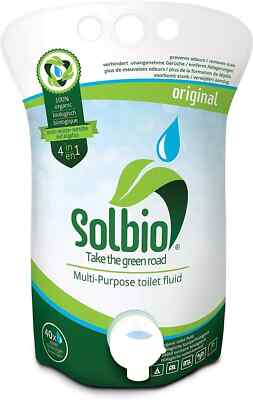 Solbio Organic 100% Natural Toilet Fluid Waste & Flush 1.6L x 40 Doses Caravan