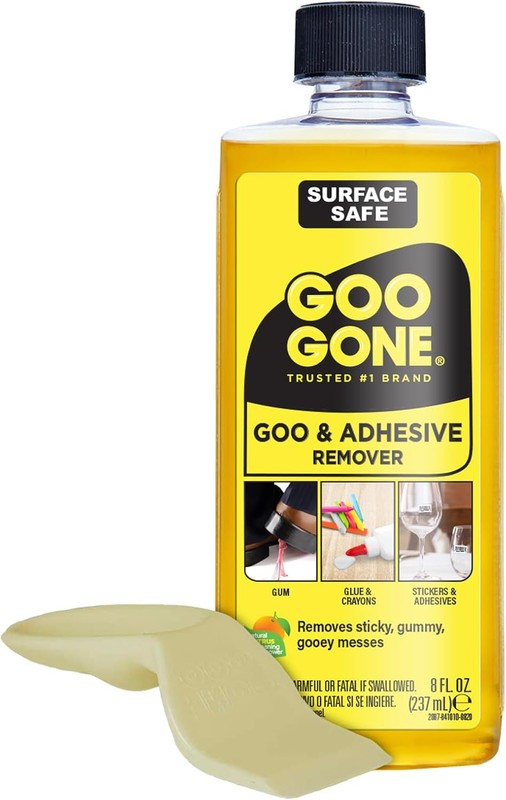 Original Liquid - 8 Ounce and Sticker Lifter - Surface Safe Adhesive Remover Saf