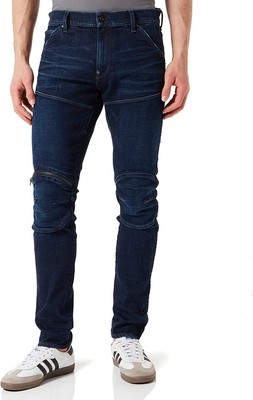 

Джинсы-скинни G-Star Raw Mens 5620 3D Zip Zip до колена — цвет ультрамарин, Worn in ultramarine, Jeans