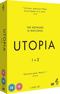 UTOPIA UK 1+2 (2013-2014): Virus Horror Sci-Fi TV Season Series - Rg2 DVD not US