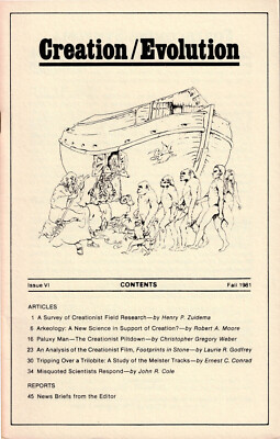 Creation / Evolution Journal #6 American Humanist Association NCSE Creationism