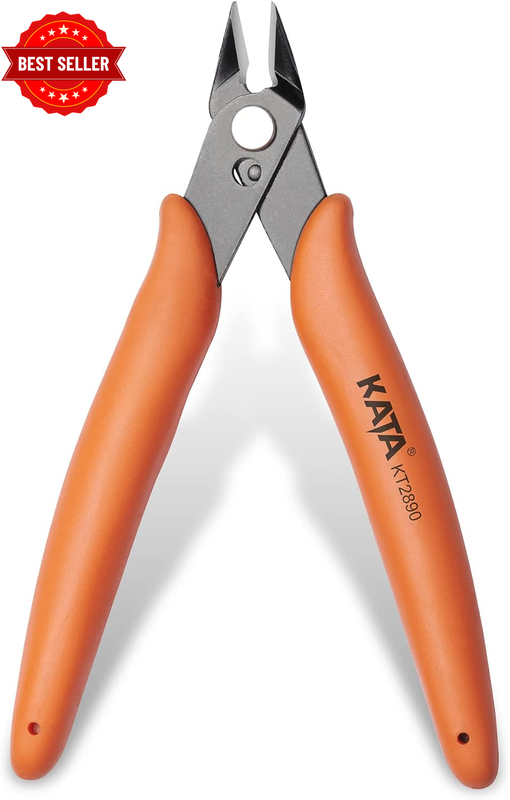 5 Inch Wire Cutters, Mini Flush Cut Wire Cutter Pliers, Precision Micro Cutter F