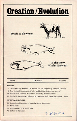 Creation / Evolution Journal #10 American Humanist Association NCSE Creationism