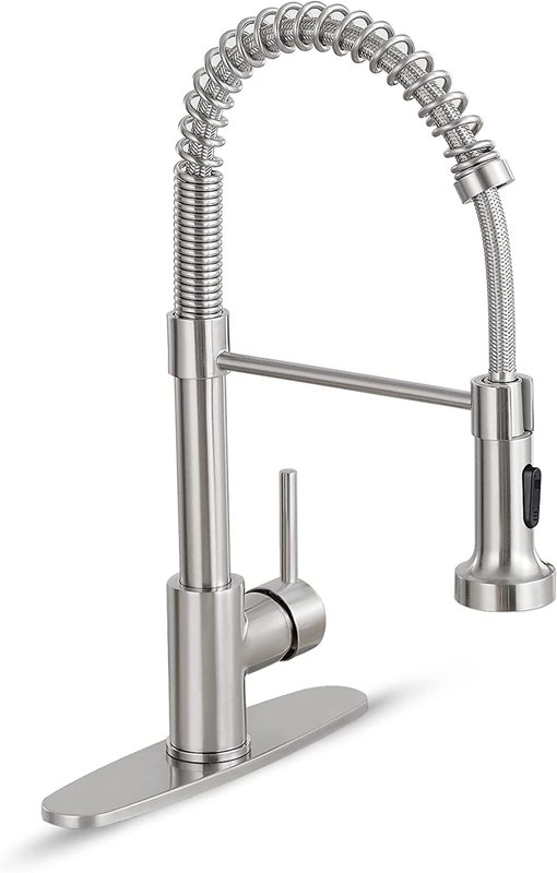 Kitchen Faucet with Pull down Sprayer,Commercial Single Handle Kitchen Sink Fauc