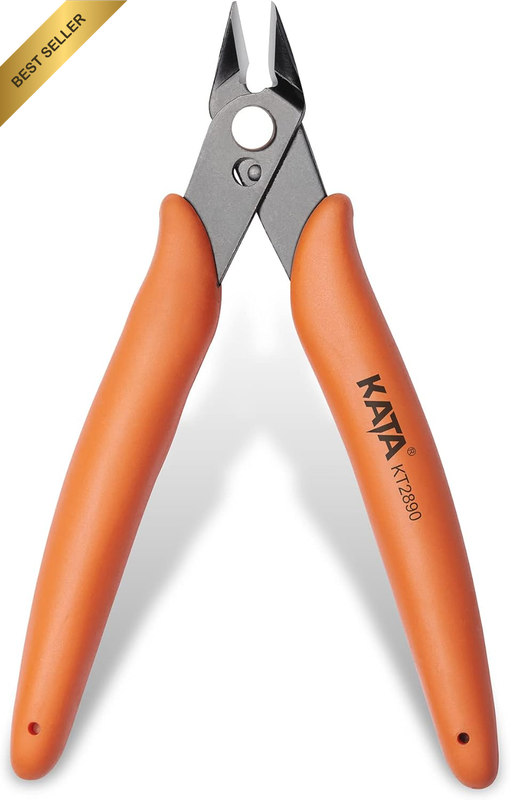 5 Inch Wire Cutters, Mini Flush Cut Wire Cutter Pliers, Precision Micro Cutter F