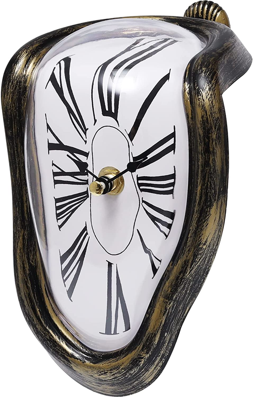 Melting Clock Novelty Creative Clock Shelf Clock Desk Table Clock Wall Clock Fas