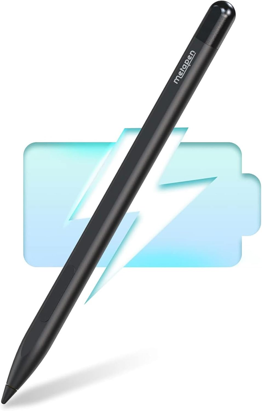 Metapen Stylus Pen M1 for Microsoft Surface, 2-In-1 Button & Faster Charge for 300H Work & Palm Rejection - Surface Pen for Surface Pro 11/10/X/9/8/7/Go 4/Studio 2/Book 3/Duo 2, Kobo, ASUS Vivobook