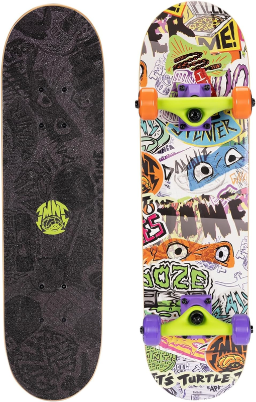 Kids Skateboard Popsicle Board Features Fun TMNT Graphics on Deck & Grip Tape! 5