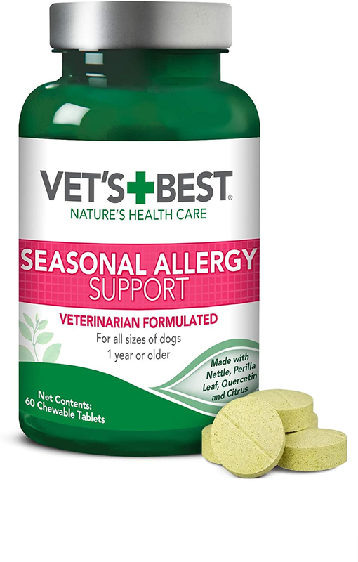 Vet&rsquo;s Best Seasonal Allergy Relief Dog Allergy Supplement from Dry or Itchy Skin