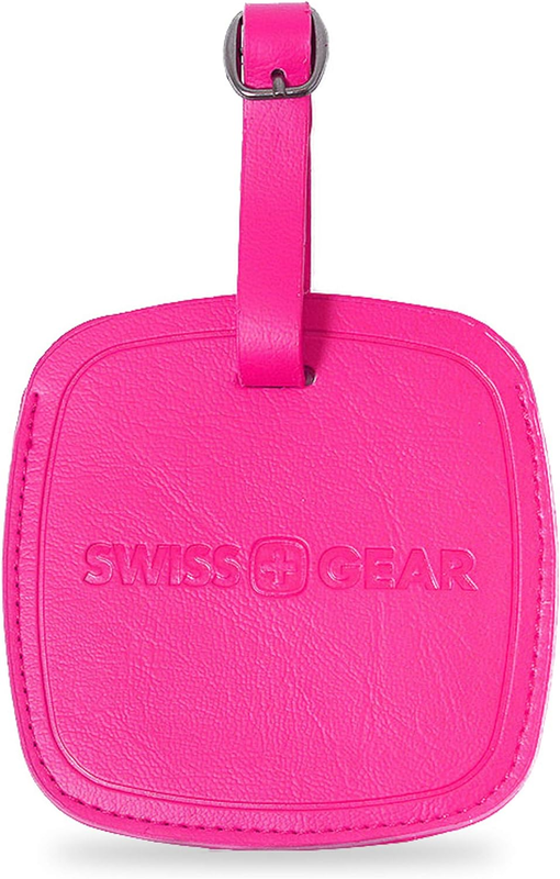 Swiss Gear Jumbo Pink Luggage Tag - Designed Extra-Large to Be Easily Spotted...