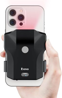 Eyoyo 2D Bluetooth QR Code Scanner Back Clip Phone Ipad UPC USB Barcode Reader