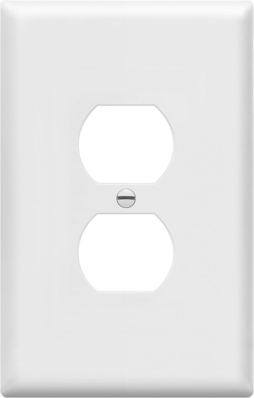 Duplex Receptacle Outlet Wall Plate, Jumbo Outlet Covers, Gloss Finish, Oversize