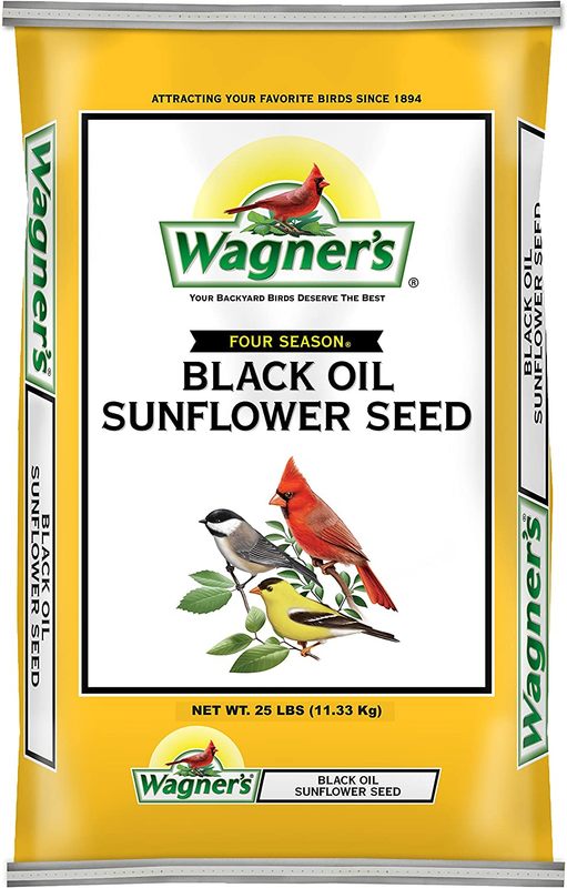 Economy Black Sunflower 25 Pound Bag Attracts Variety
