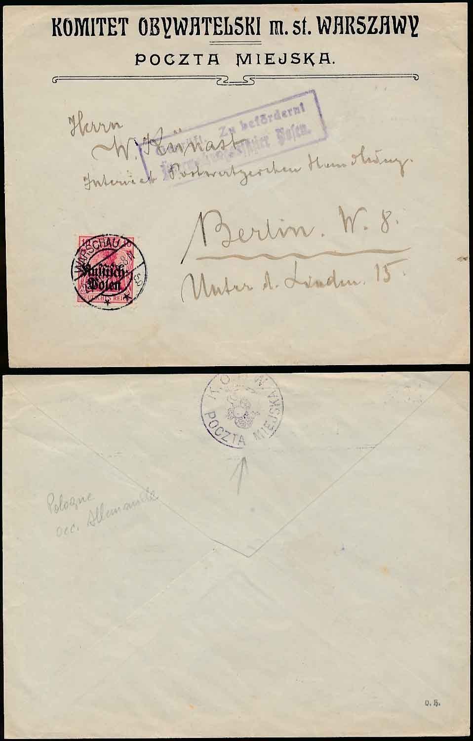 Military, War Cover Polish Stamps