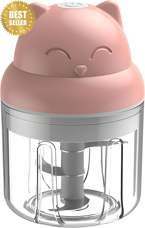 Electric Mini Food Chopper, Small Kitchen Appliances,250Ml USB Cordless Portable