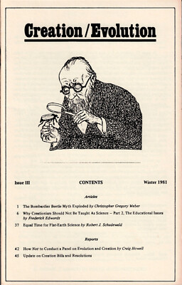 Creation / Evolution Journal #3 American Humanist Association NCSE Creationism