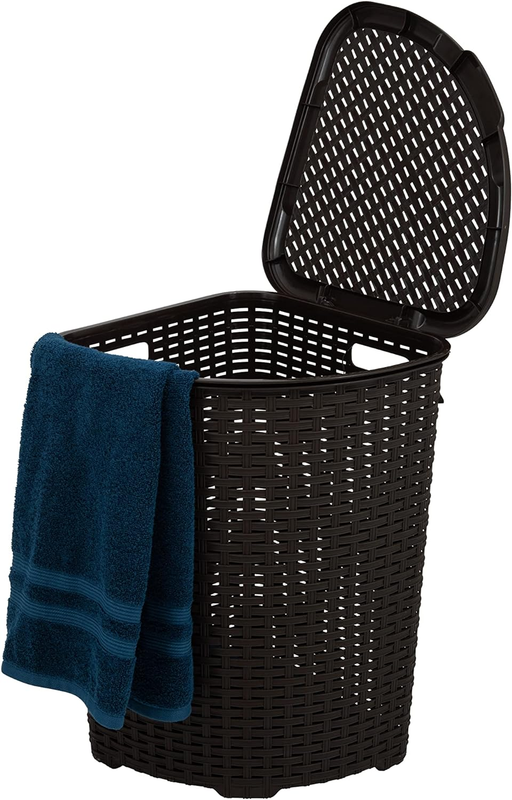 With Lid, Curved Designed Laundry Basket, Triangle