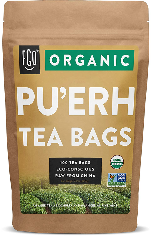 FGO Organic Nettle Leaf Tea, Eco-Conscious Tea Bags, 100 Count