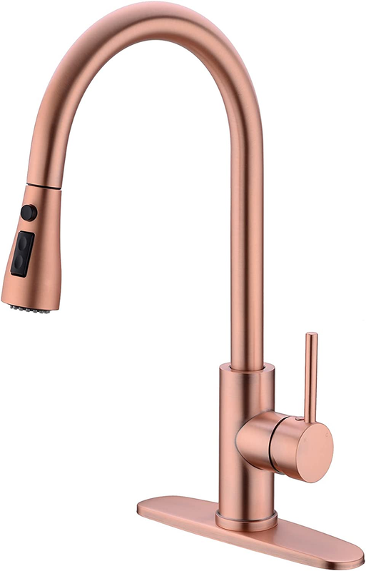 Kitchen Faucet, Copper Rose Gold Kitchen Faucet, Kitchen Faucet
