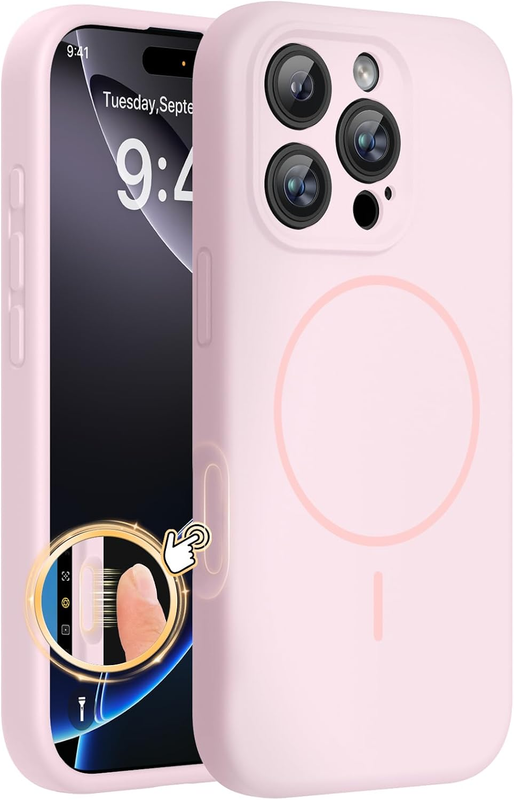 Miracase Magnetic for Iphone 16 Pro Case, [Soft Anti-Scratch Microfiber Lining],