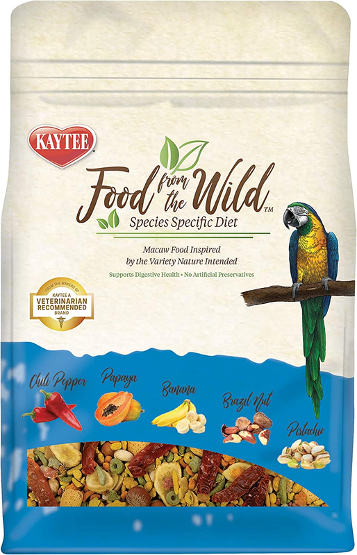 Food from the Wild Natural Pet Macaw Bird Food, 2.5 Pound