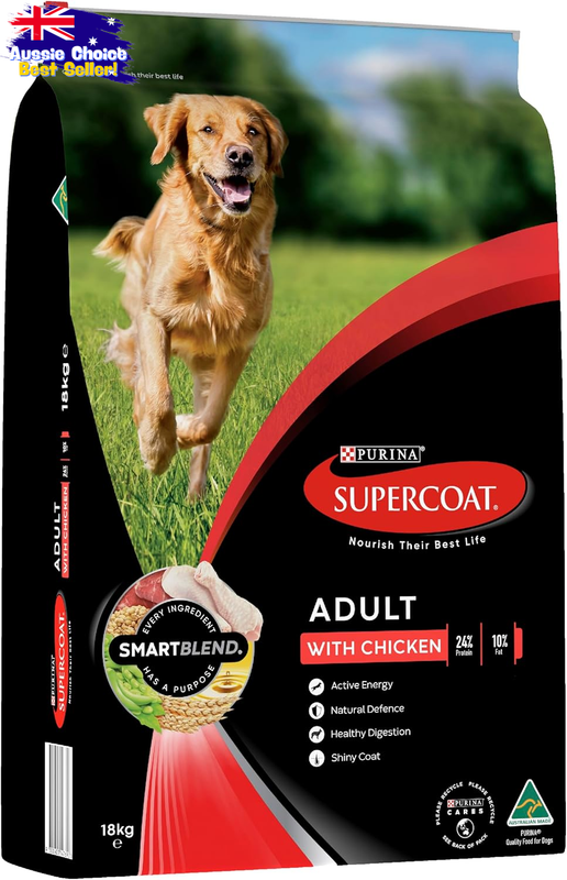 Supercoat Adult Chicken Dry Dog Food 18kg - Quality Nutrition for Dogs