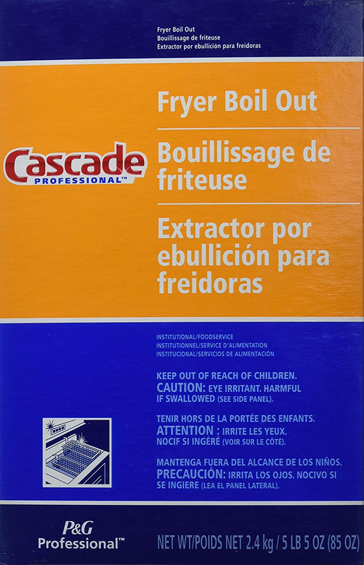 Cascade Fryer Boil Out Dishwasheri