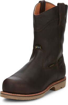 Pre-owned Chippewa Mens Serious Plus 10in Wp Metguard Ct Pr Briar Oiled Leather Work Boots