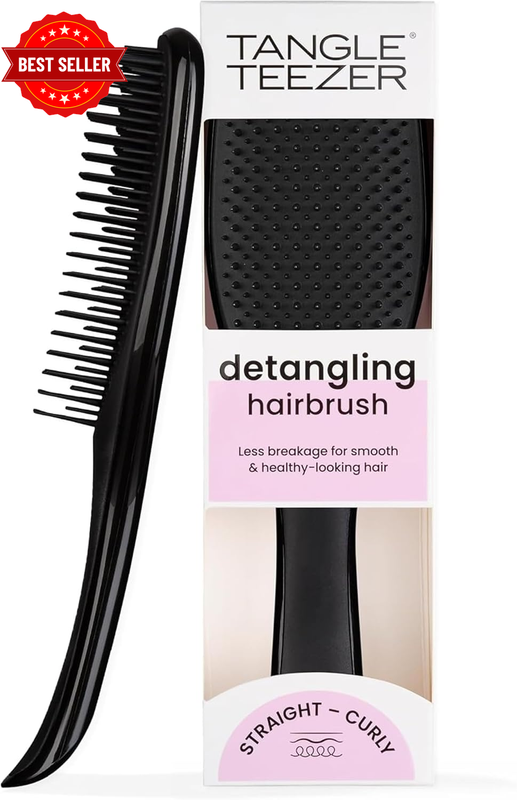 Wet Detangler Hairbrush - Liquorice Black