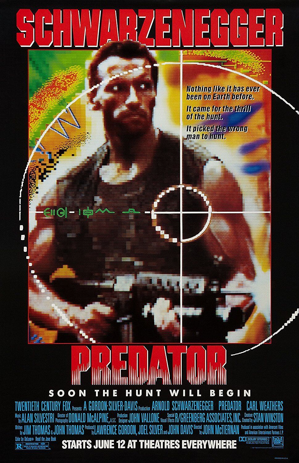 ALIEN Horror Predator Classic Movie Poster Fabric 8x12 20x30 24x36 E-2629