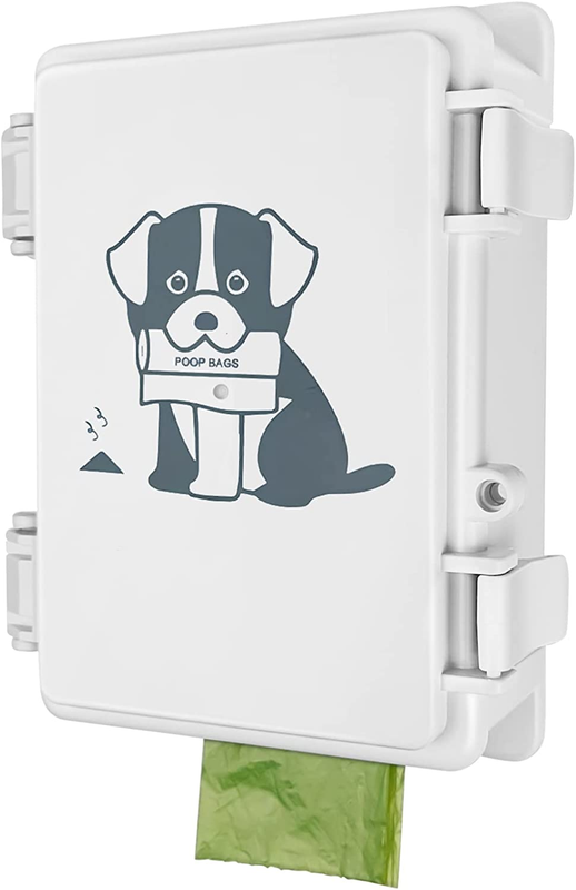 Dog Poop Bag Dispenser Wall Mounted outside or inside Pet Wast...