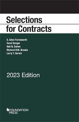 Selections for Contracts 2023 Edition (Selected Statutes) by E. Farnsworth
