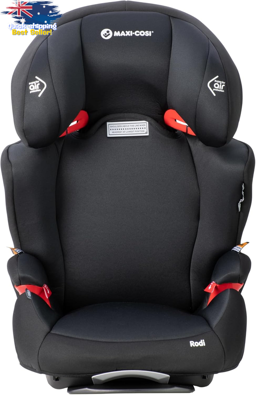 Maxi-Cosi RODI AP Booster Seat Onyx - Air Protect, Easy Install, 4-8 Years