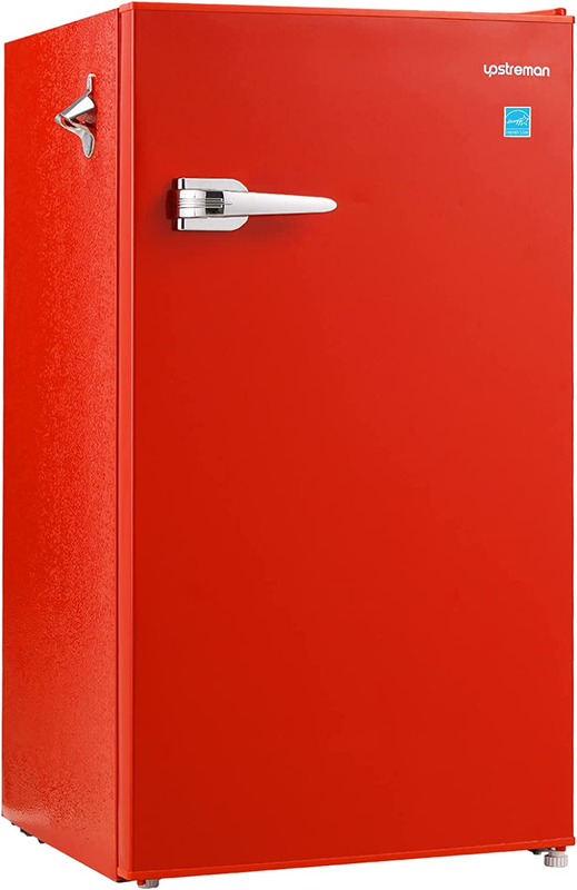 3.6 Cu Ft Small Refrigerator without Freezer, Retro Mini Fridge, Manual Defrost