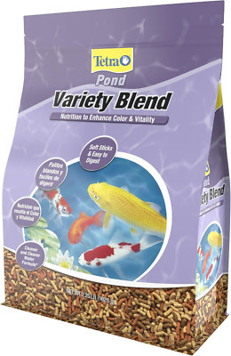 Pond Fish Food Variety Blend for Goldfish & Koi, 2.25 lbs, Yellow Pack