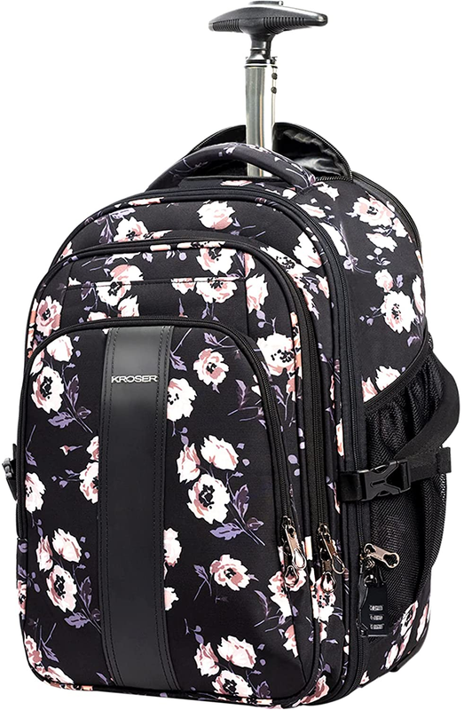 17 Inch Premium Wheeled Computer Backpack For Women With