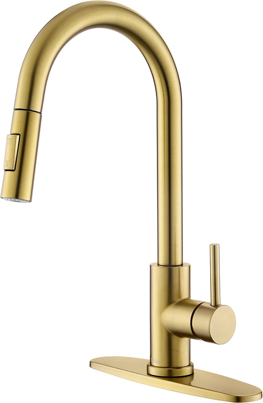 With Pull-down Sprayer, Modern Stainless Steel Single Handl