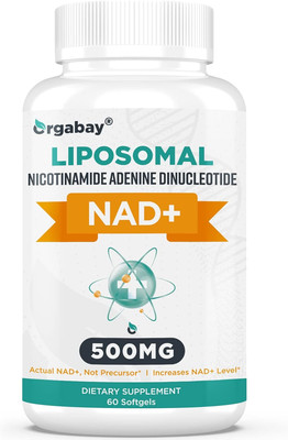Liposomal NAD+ Supplement 500 Mg, High Absorption, Boost NAD+ with TMG 250 Mg...
