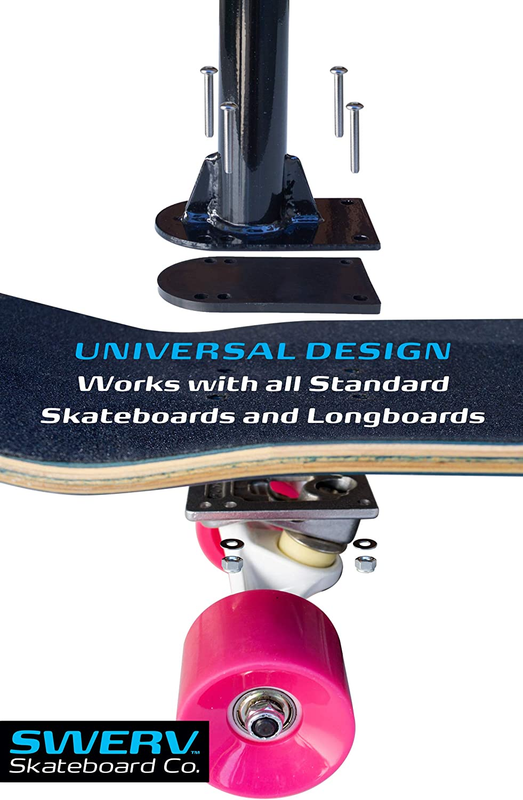 Swerv Stick Skateboard Trainer Adjustable Handlebar Attachment, Works with Al...