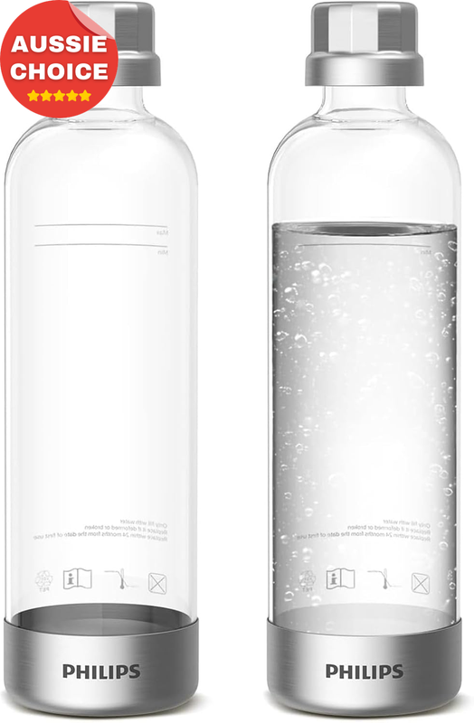 1L Reusable Carbonating Bottles Twin Pack PET Sparkling Water Maker 2 Pack