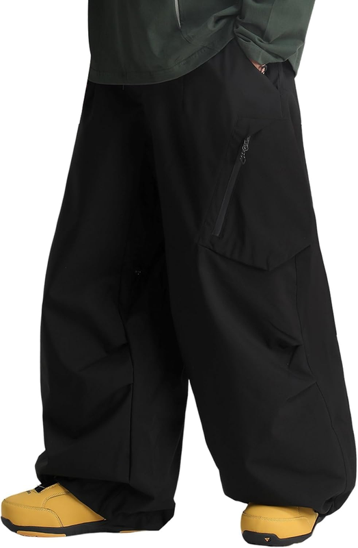 Womens Mens Snow Pants Baggy Snowboard Ski Pant Loose Waterproof Windproof Insulated