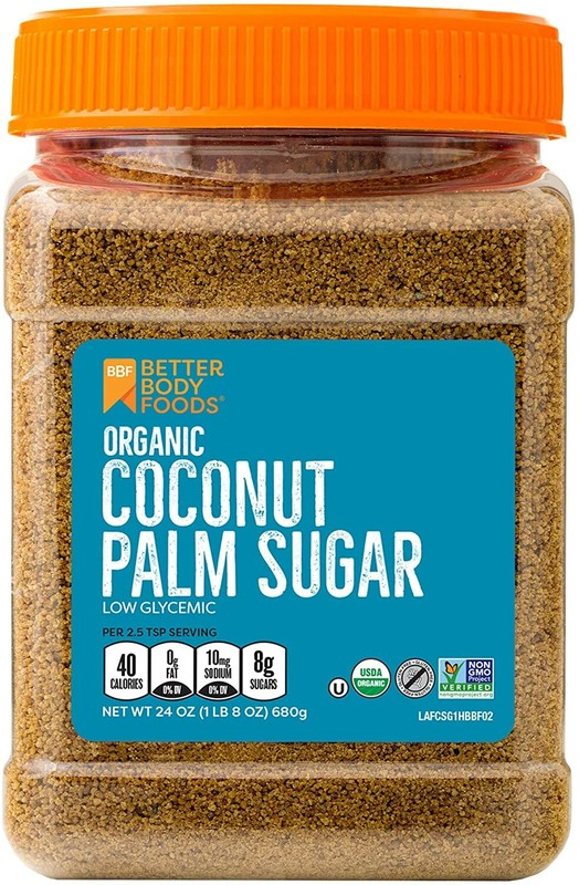 Organic Coconut Palm Sugar, Gluten-Free, Non-GMO Sweetener S