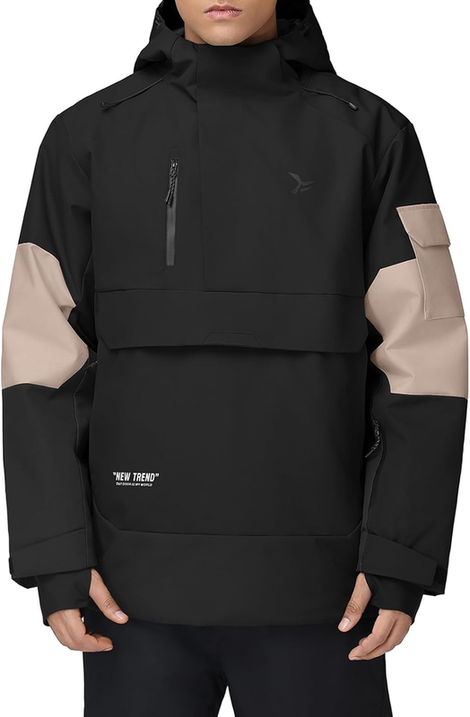 Mens Snowboard Ski Jacket Waterproof Insulated Snow Jackets Coats Winter Outdoor Hooded Mountain Coat