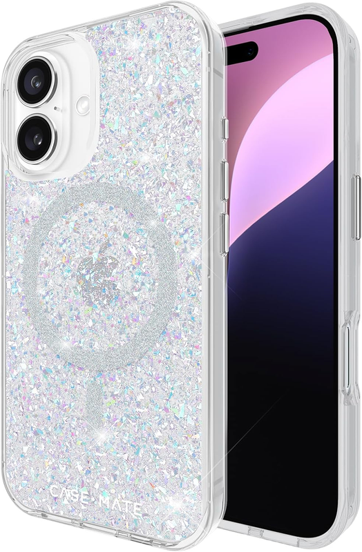 Case-Mate Iphone 16 Case - Magsafe Phone Case - Twinkle Disco | Compatible with