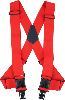 KUNN Men'S Perry Side Clip Suspenders 2Inch Adjustable Elastic Hook End Trucker 