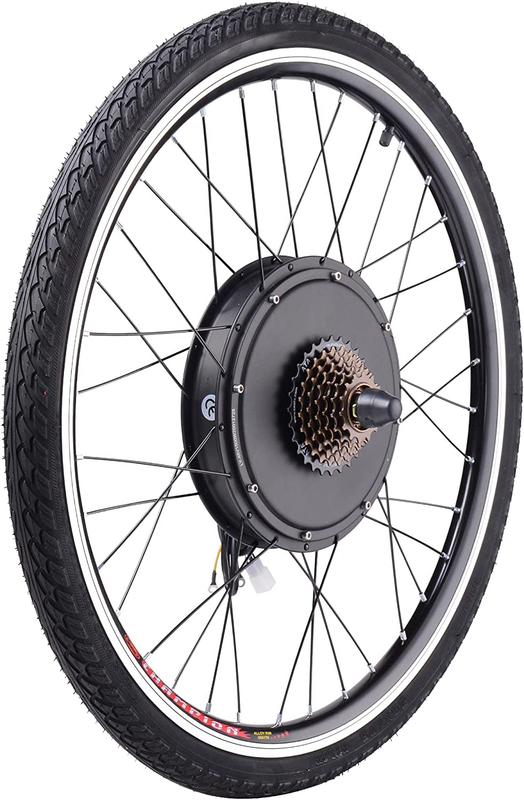 Electric Bike Conversion Kit 48V 1500W 26" Rear Wheel Electric Bicycle Motor Kit