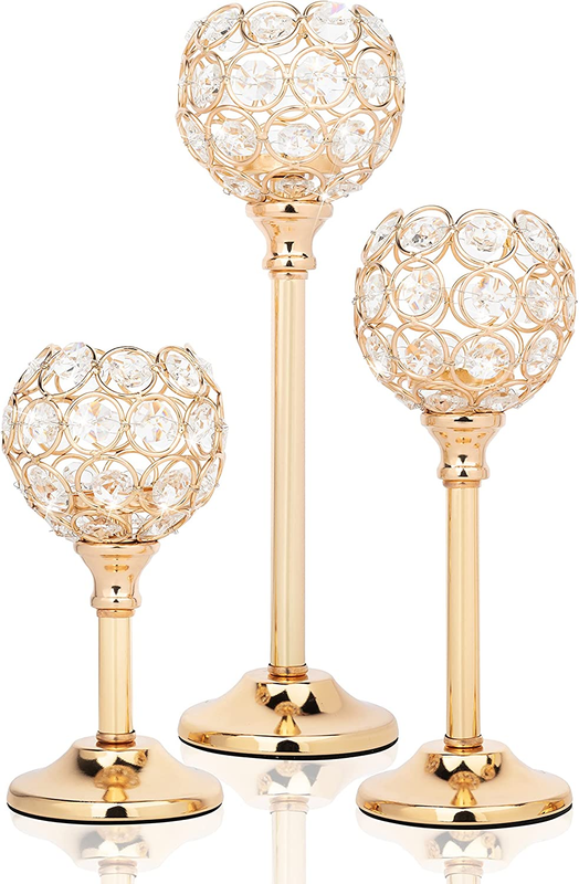 S, Luxury Crystal Candlestick Holders For Wedding Tab